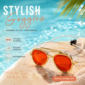 SplashShade Stylish Goggles poolside