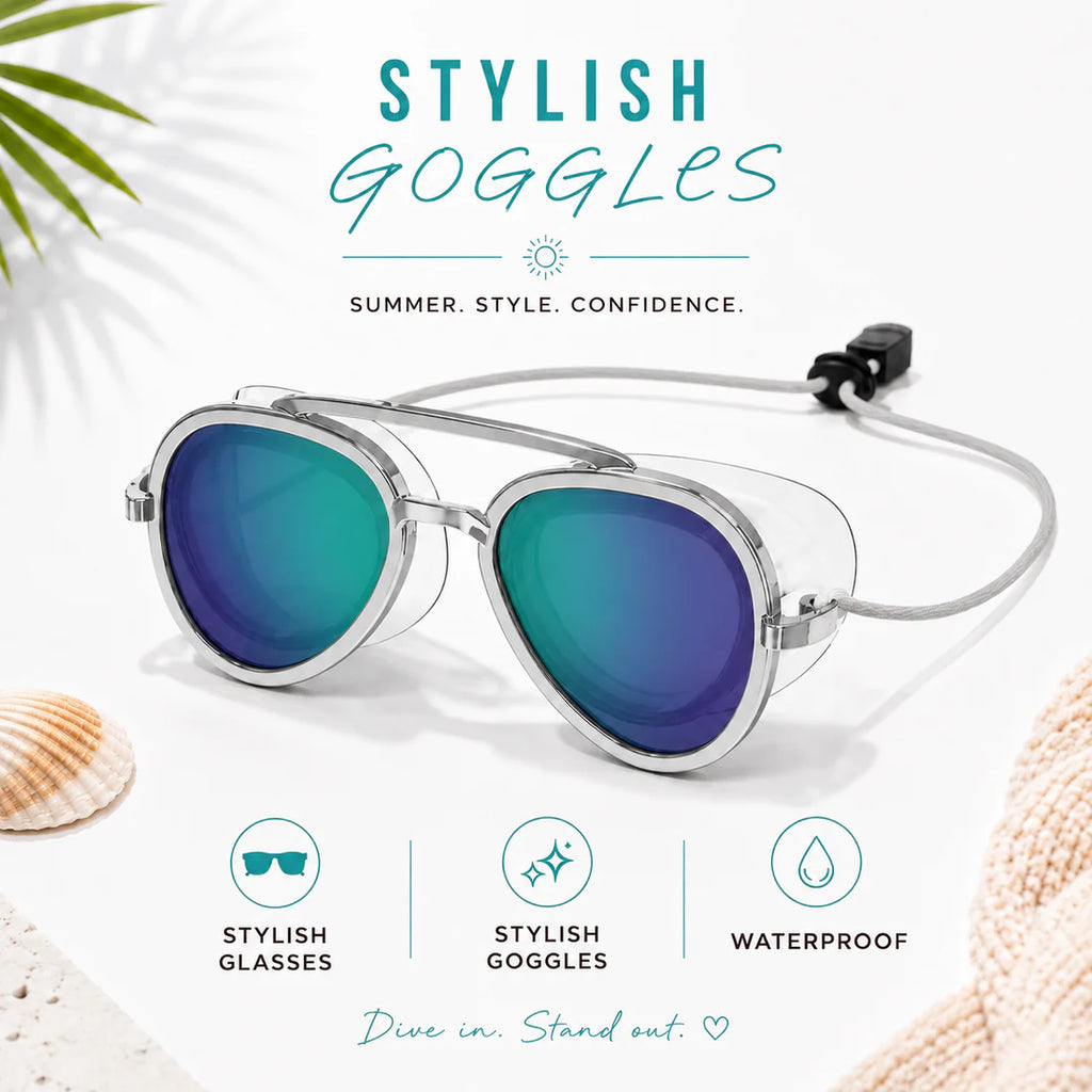 SplashShade Stylish Goggles in Ocean Teal
