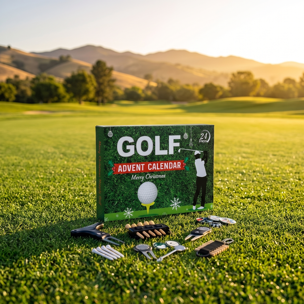 Golf Advent Calendar on the course